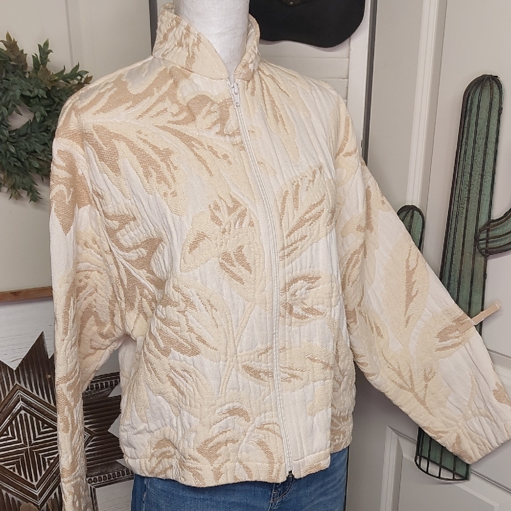 Vintage Tapestry Jacket, Ivory, M/L
